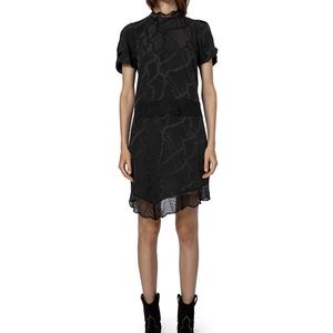 ZADIG & VOLTAIRE Roberts Jac Chaine Mini Dress Size S